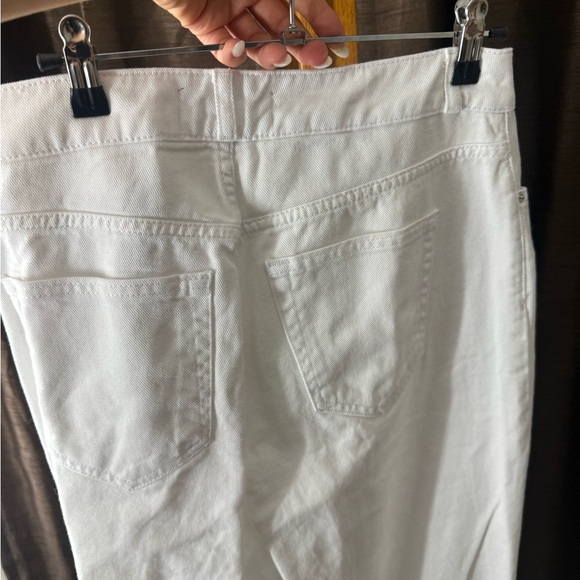 Z1975 HIGH-WAIST STRAIGHT FULL-LENGTH JEANS Sz 6 white - Picture 2 of 9